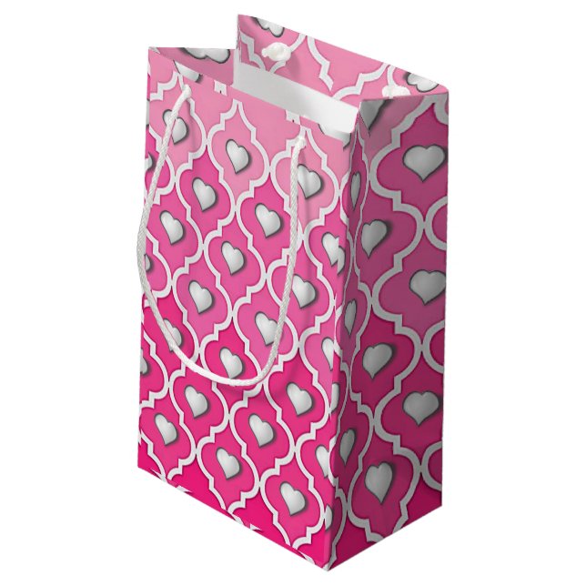 Sacola Para Presentes Pequena Dia de as mães Gift Bag (Verso inclinado)