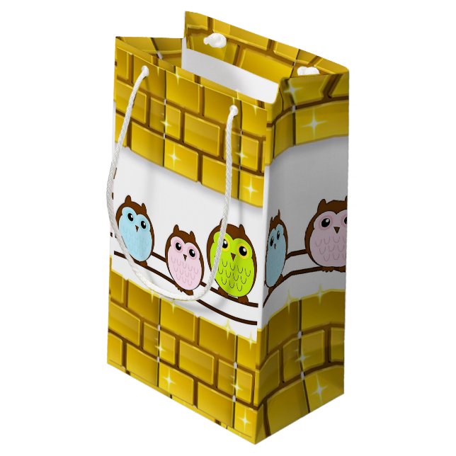 Sacola Para Presentes Pequena Dia de as mães Gift Bag (Verso inclinado)
