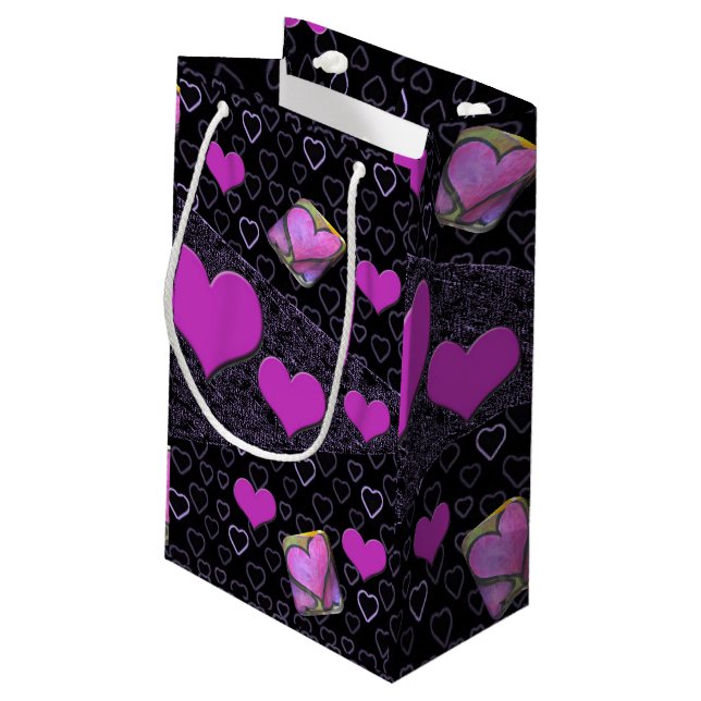 Sacola Para Presentes Pequena Dia de as mães Gift Bag (Verso inclinado)