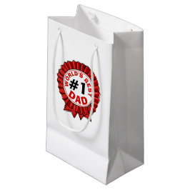 Sacola Para Presentes Pequena Dia de os pais Vermelho da Faixa de Opções da Melh