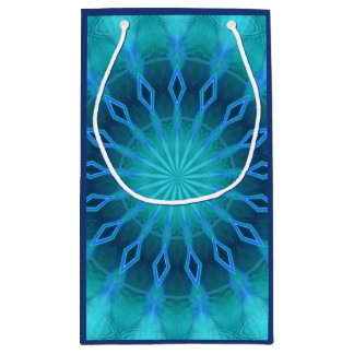 Sacola Para Presentes Pequena Diamantes azuis