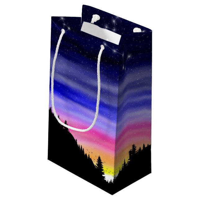 Sacola Para Presentes Pequena Diamond Night Small Gift Bag (Verso inclinado)