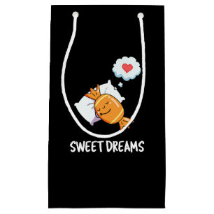 Sacola Para Presentes Pequena Doces Sonhos Engraçados Doces Pun Dark BG