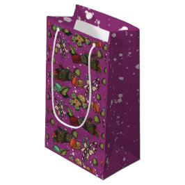Sacola Para Presentes Pequena Doçuras de Feriado - Açaí (Cor)