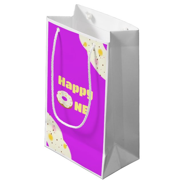 Sacola Para Presentes Pequena Donut gostoso (Frente inclinada)