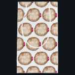 Sacola Para Presentes Pequena Donuts Recheados Feliz Hanukkah Chanukah Sufganiya<br><div class="desc">Caracteriza uma ilustração original de um delicioso donut recheado coberto com açúcar de confeiteiro. Perfeito para o Hanukkah!

Esta ilustração de Chanukah também está disponível em outros produtos. Não vê o que você está procurando? Precisa de ajuda com personalização? Contate a Rebecca para ter algo desenhado especialmente para você.</div>