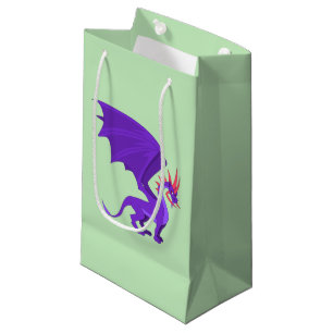 Sacola Para Presentes Pequena Dragão roxo
