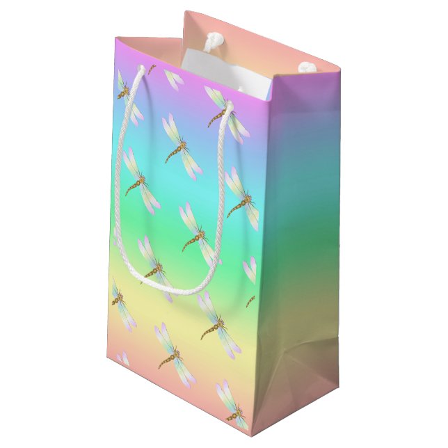 Sacola Para Presentes Pequena Dragonfly (Verso inclinado)
