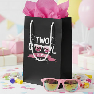 Sacola Para Presentes Pequena Duas Legal garotas segundos aniversários