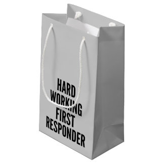 Sacola Para Presentes Pequena Duro Trabalhando Primeiro Respondente