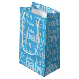 Sacola Para Presentes Pequena É um menino Festa de Chá de Bebê Azul