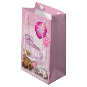 Sacola Para Presentes Pequena É uma Menina!