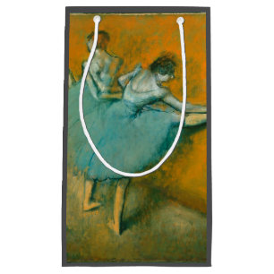 Sacola Para Presentes Pequena Edgar Degas Dançarinas na Barra Impressão: Arte do