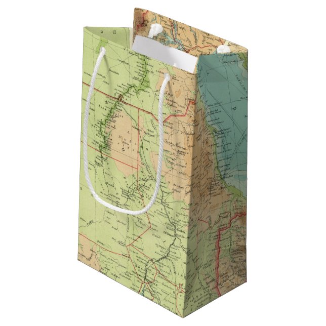 Sacola Para Presentes Pequena Egipto e o Nile (Verso inclinado)