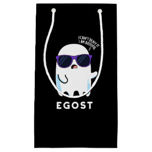 Sacola Para Presentes Pequena Egost Dia de as Bruxas engraçado Ego Ghost Pun Dar