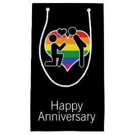 Sacola Para Presentes Pequena Ele Disse Sim Feliz Gay De Aniversário