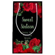 Elegant Red Roses Flowers Sweet Sixteen