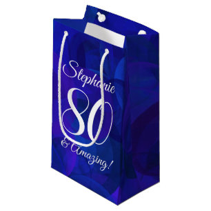 Sacola Para Presentes Pequena Elegante Royal Blue 80 e Festa de aniversário inc