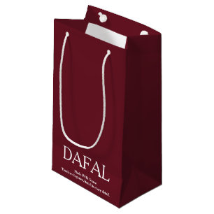 SACOLA PARA PRESENTES PEQUENA ELEGANTE SIMPLES MODERNO LOGOTIPO NOME PERSONALIZA