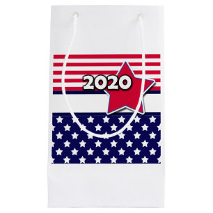 Sacola Para Presentes Pequena Eleições na América, 2020, eleições, personalizada