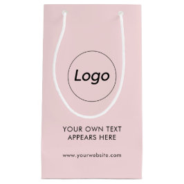 Sacola Para Presentes Pequena Empresa comercial profissional - Cor-de-rosa