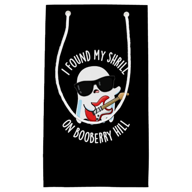 Sacola Para Presentes Pequena Encontrei Meu Shrill No Booberry Hill Dark BG (Frente)