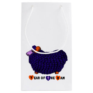 Sacola Para Presentes Pequena Engraçado Ram Chinês Ano Zodiodt S Gift Bag