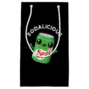 Sacola Para Presentes Pequena Engraçado soda soda Pop Pun Dark BG