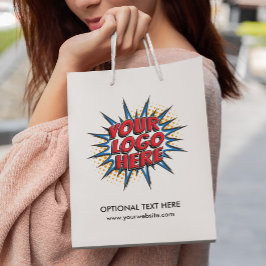 Sacola Para Presentes Pequena Enviar logotipo - Documento comercial personalizad