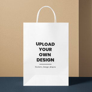 Sacola Para Presentes Pequena Envie Seu Próprio Design Aqui Modelo Personaliza