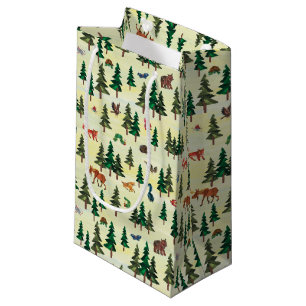 Sacola Para Presentes Pequena Eric Carle Padrão de Diversão Florestal