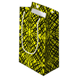 Sacola Para Presentes Pequena Escrivora Simples | Inclinação Espelho | Amarelo |