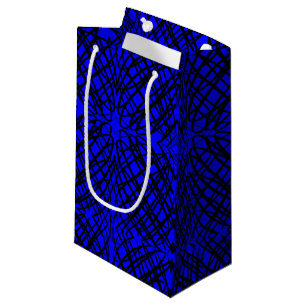 Sacola Para Presentes Pequena Escrivora Simples Inclinação Espelho Azul