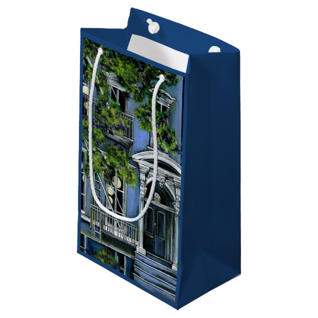 Sacola Para Presentes Pequena Esferas luminosas de dentro (Frente inclinada)