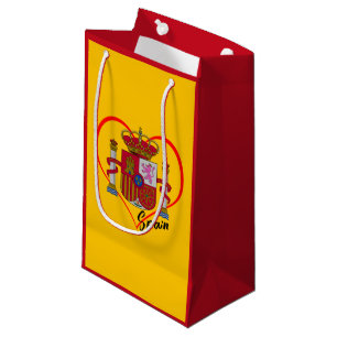 Sacola Para Presentes Pequena Espanha de amor, Saco do Presente, bandeira espanh
