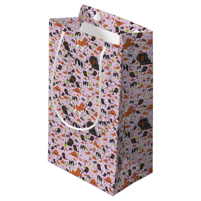 Sacola Para Presentes Pequena Espanhóis a Rosa (Frente inclinada)