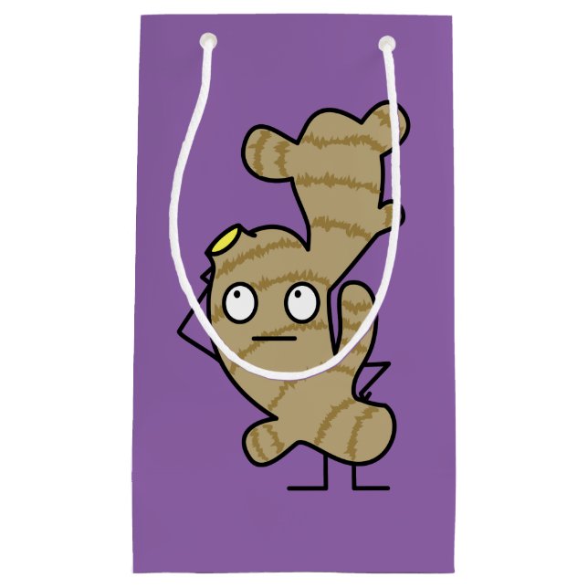 Sacola Para Presentes Pequena Especiaria asiática saudável da raiz do gengibre (Frente)