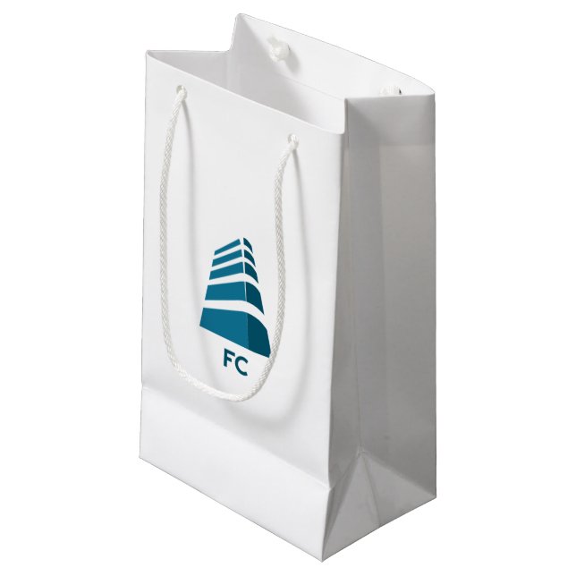 SACOLA PARA PRESENTES PEQUENA ESPORTE FC (Frente inclinada)