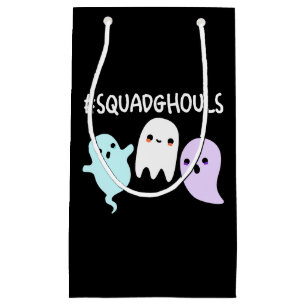 Sacola Para Presentes Pequena Esquadrão Ghouls Halloween Engraçado Fantasma Pun