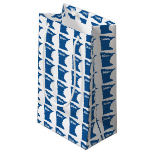 SACOLA PARA PRESENTES PEQUENA ESTADO AZUL MINNESOTA