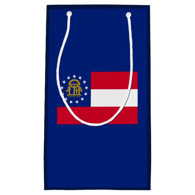 Sacola Para Presentes Pequena Estado da Geórgia - Design (Frente)
