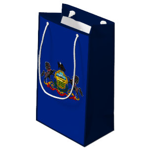 Sacola Para Presentes Pequena Estado da Pensilvânia Flag Design