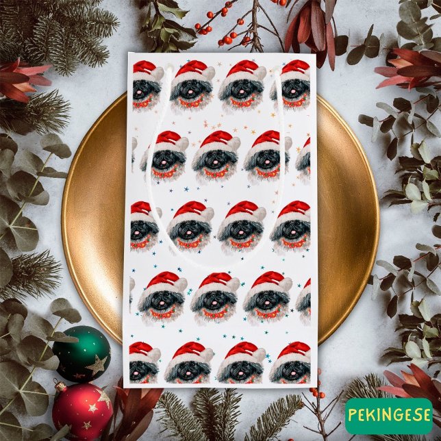 Sacola Para Presentes Pequena Estrelas de Natal de Pequim (Criador carregado)