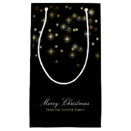 Sacola Para Presentes Pequena Estrelas de Natal Festivas