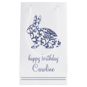 Sacola Para Presentes Pequena Etiquetas para presentes no Coelho Chinoiserie