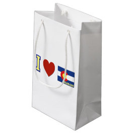 Sacola Para Presentes Pequena Eu amo Colorado