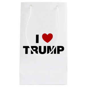 Sacola Para Presentes Pequena Eu Amo Trump