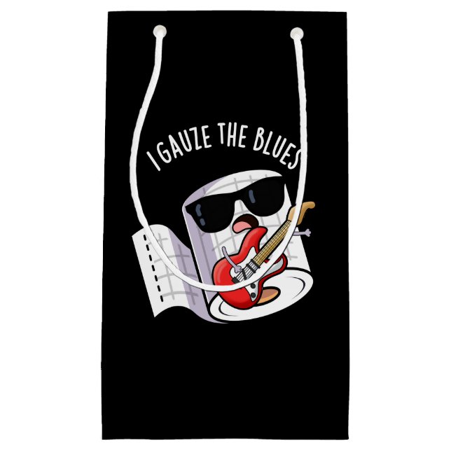 Sacola Para Presentes Pequena Eu Meditei Os Blues Engraçados Primeiros Socorros  (Frente)