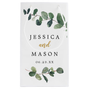 Sacola Para Presentes Pequena Eucalyptus Hotel Wedding Gift Bag