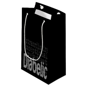 Sacola Para Presentes Pequena Extraordinário diabético